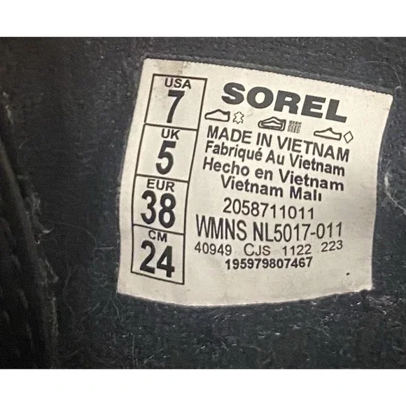 Sorel Women's Caribou X Waterproof‎  Black Pink Shoes Size 7 - Picture 9 of 9
